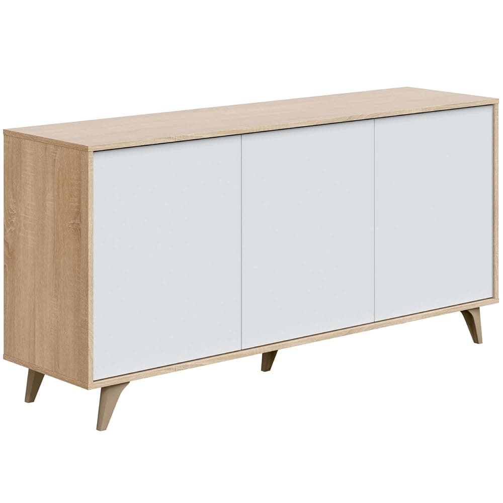 Aparador buffet Blanco Artik y Roble Canadian