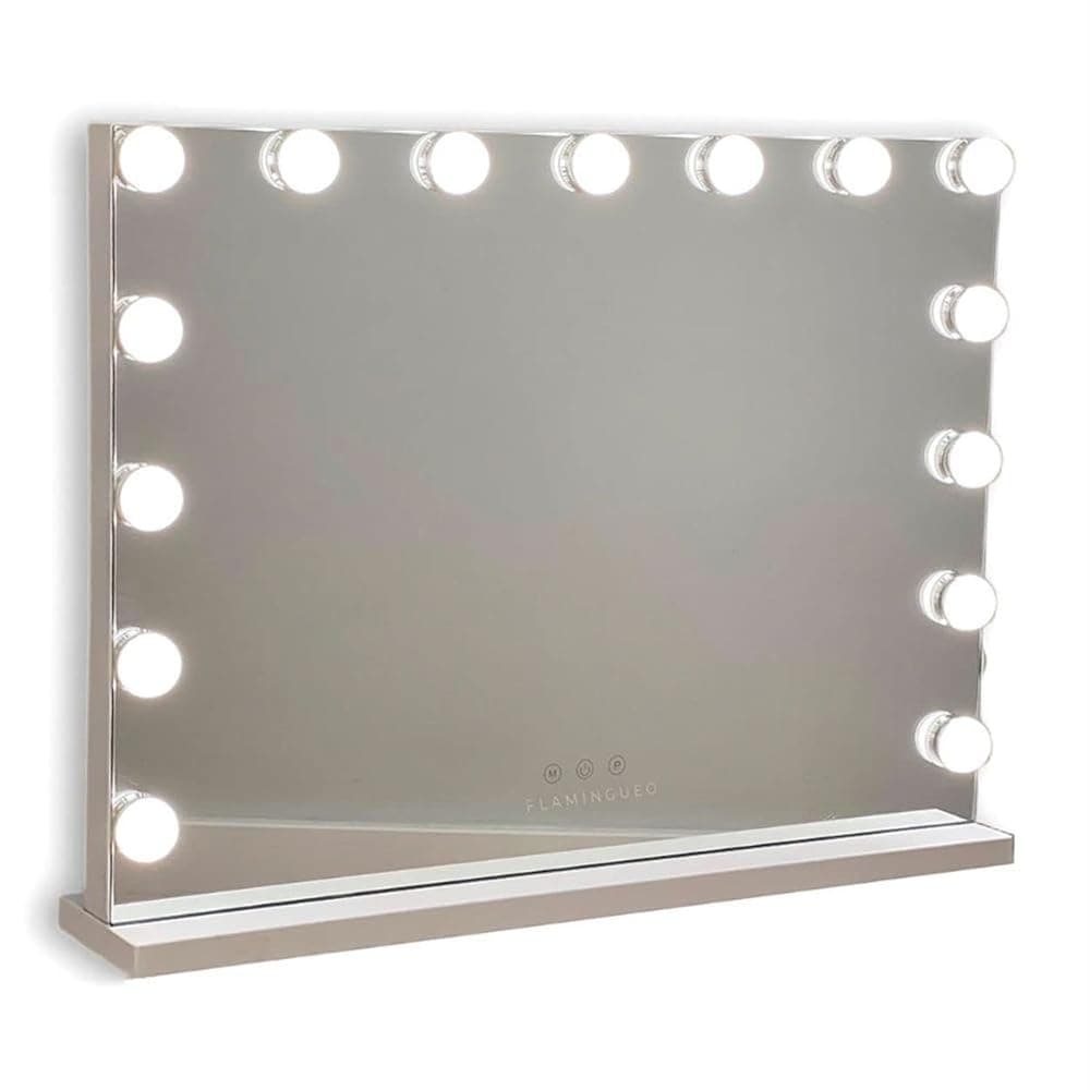 Espejo de maquillaje con luz LED Blanco Grande