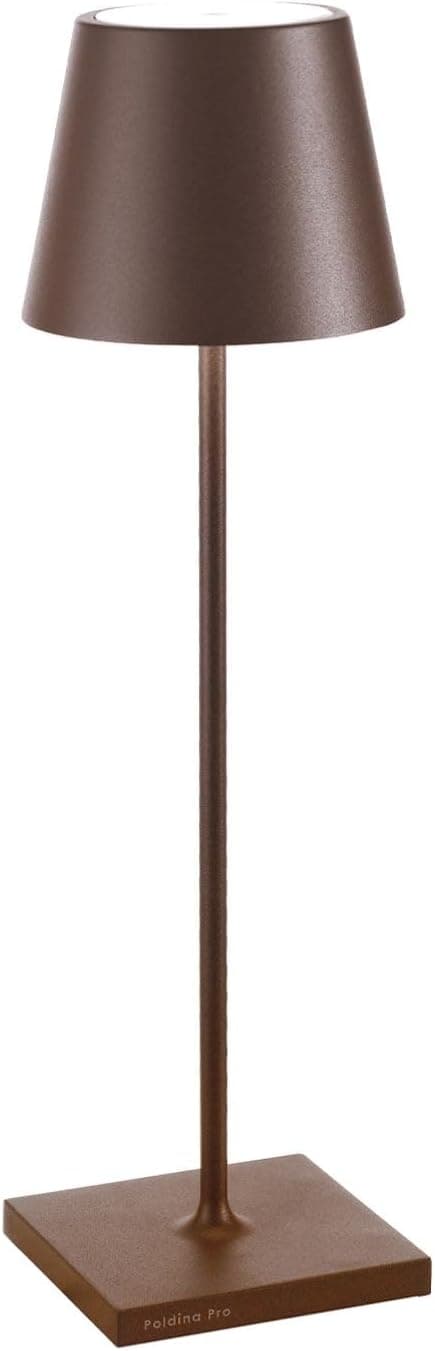 Lámpara de mesa recargable Corten