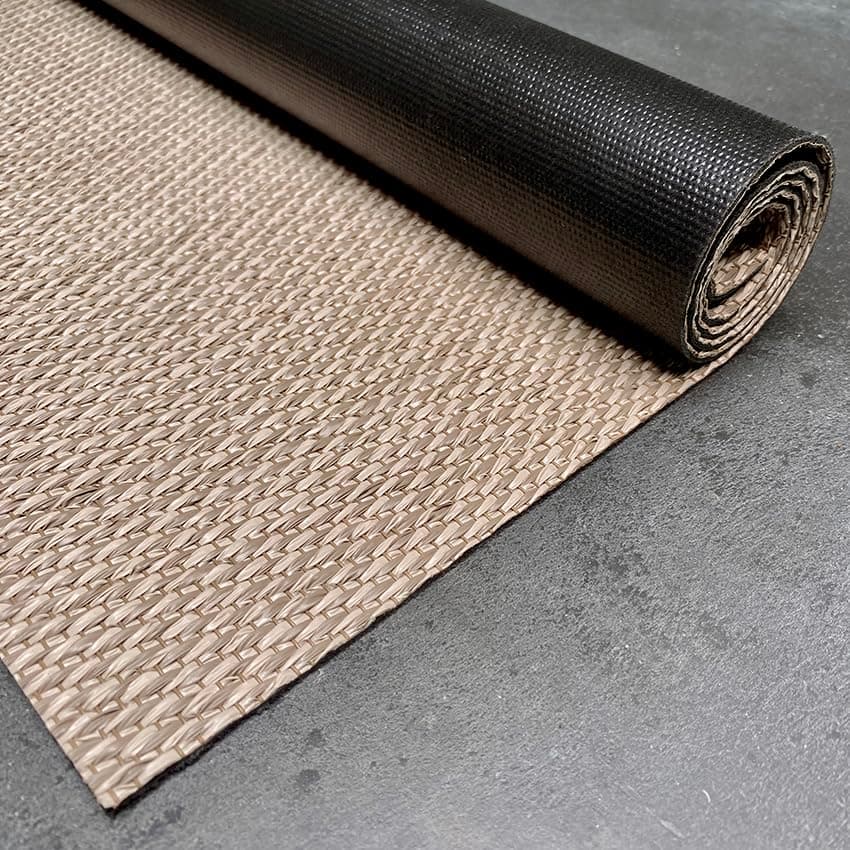 Alfombra vinílica trenzada Beige