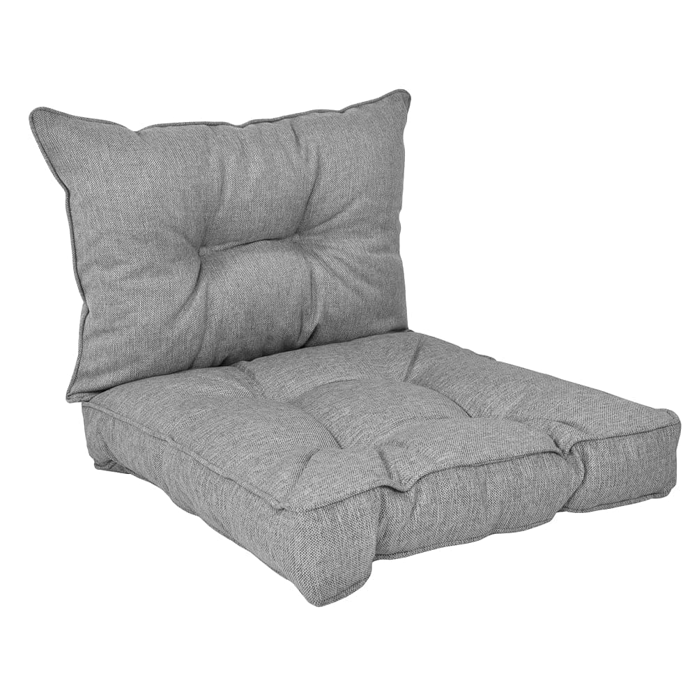 Set de 2 cojines para silla de exterior Gris