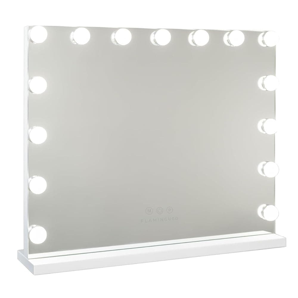 Espejo de maquillaje con luz LED Blanco
