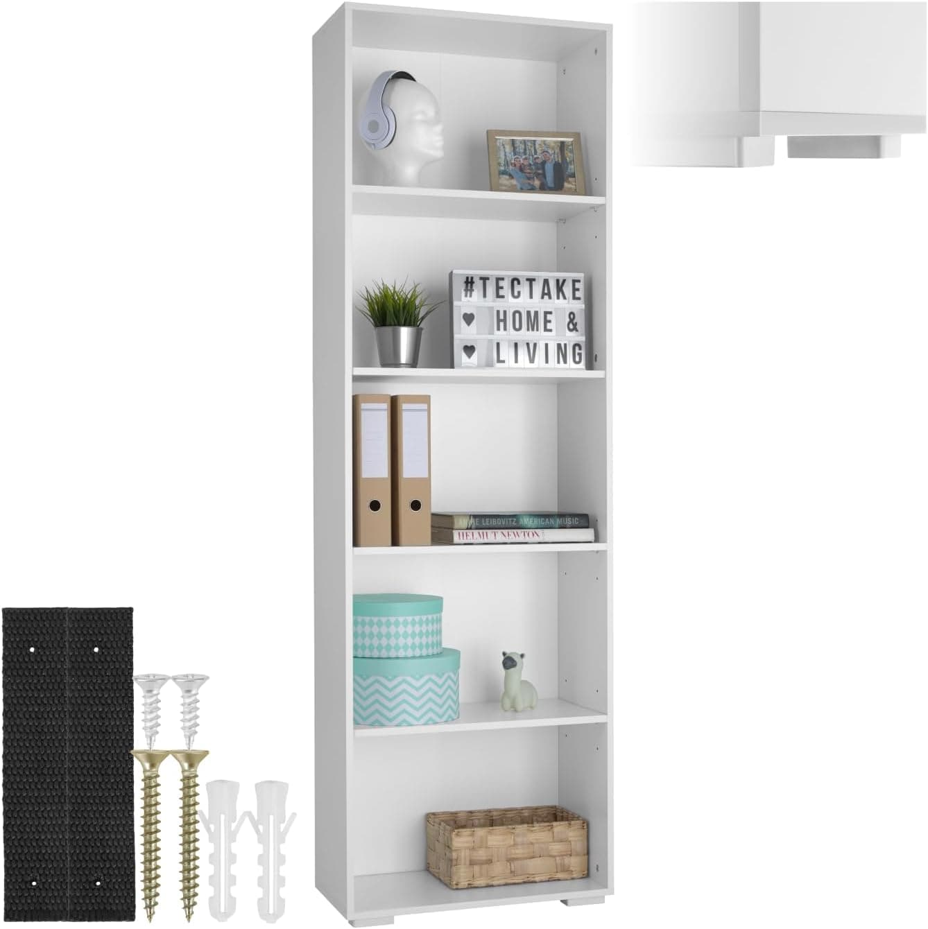 Estantería de madera Blanco