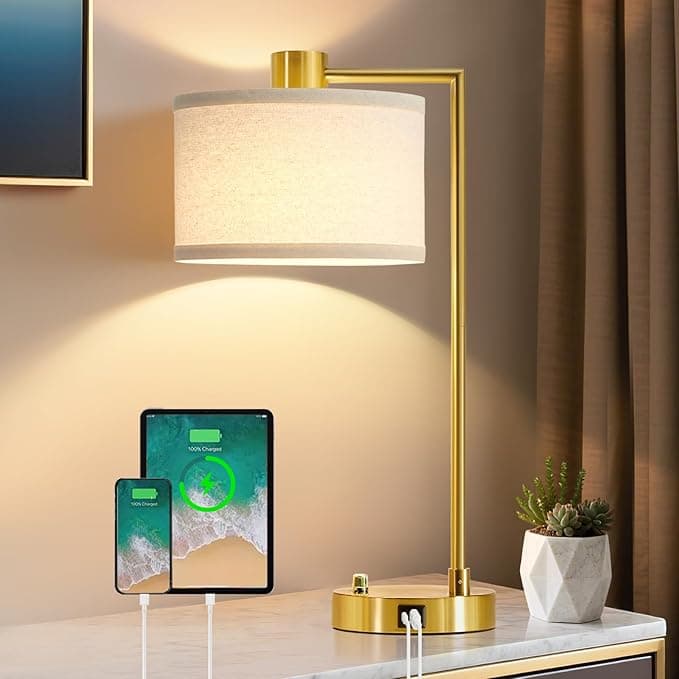 Lámpara de mesa Dorado