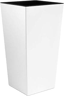 Maceta Prosperplast, blanca, 40x40x75 cm, DURS400-S449