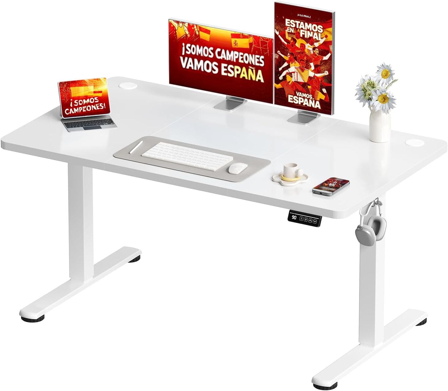 Escritorio elevable Blanco
