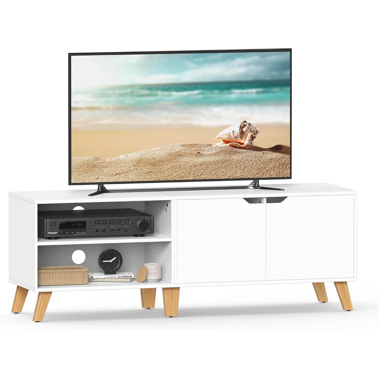 Mueble TV 2 puertas Blanco