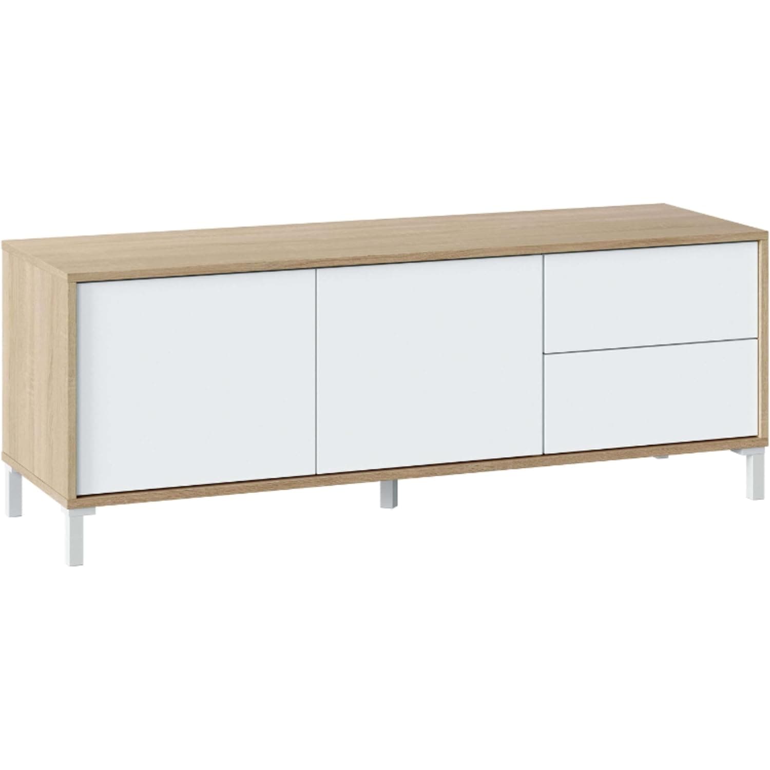 Mueble TV con cajones Roble