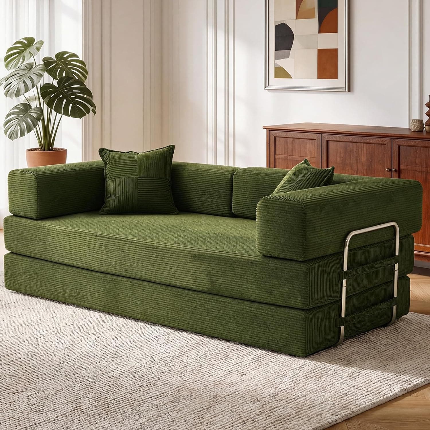 Sofá cama 3 plazas Verde