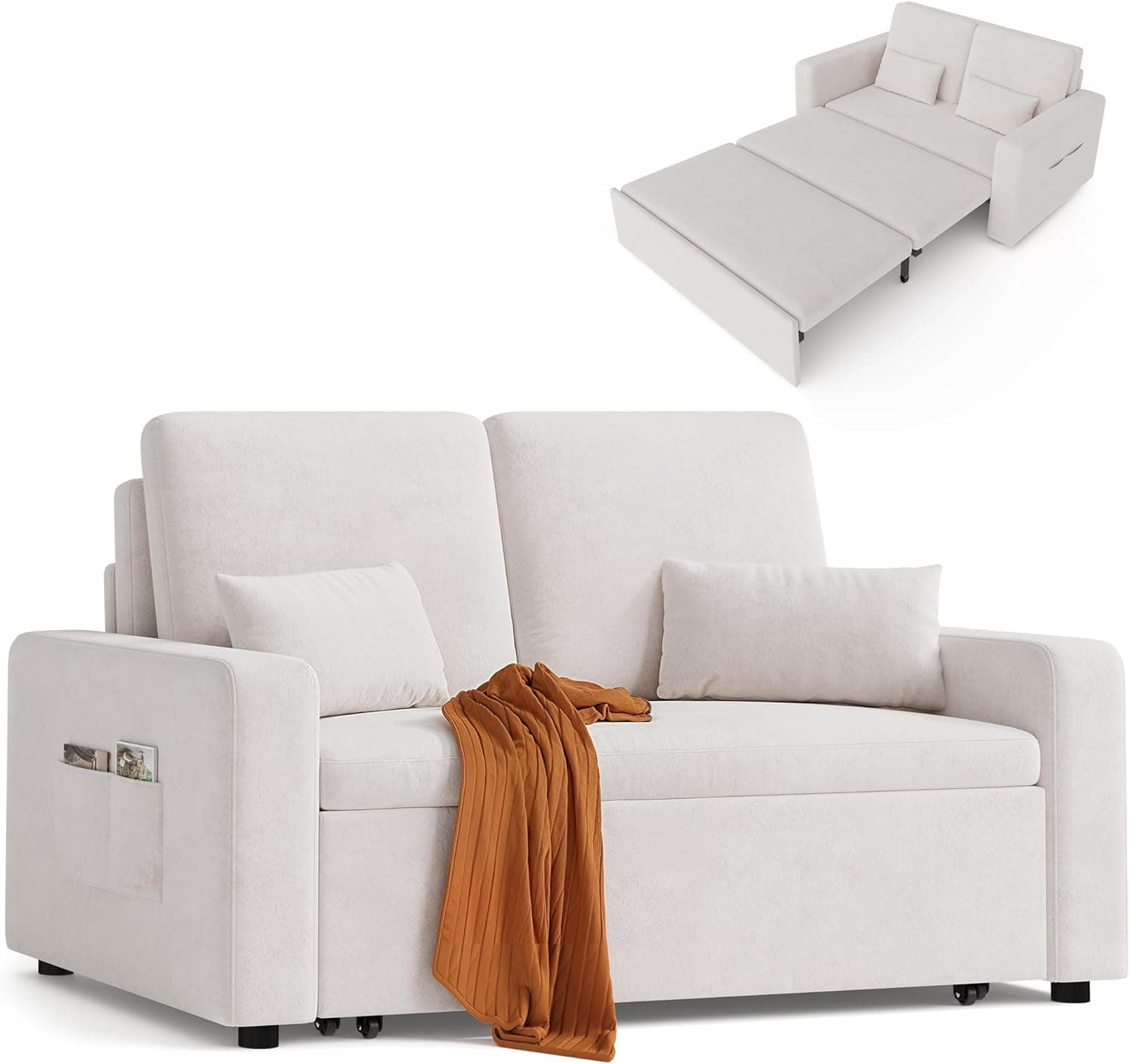 Sofá cama 2 plazas Beige