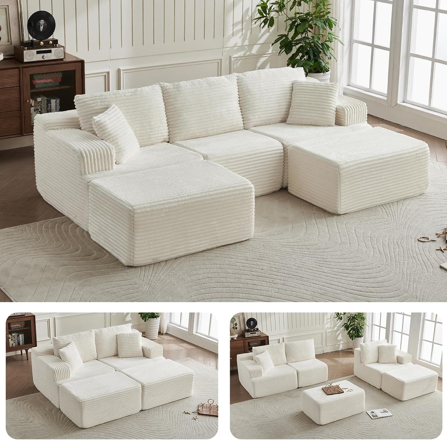 Sofá modular en U Beige