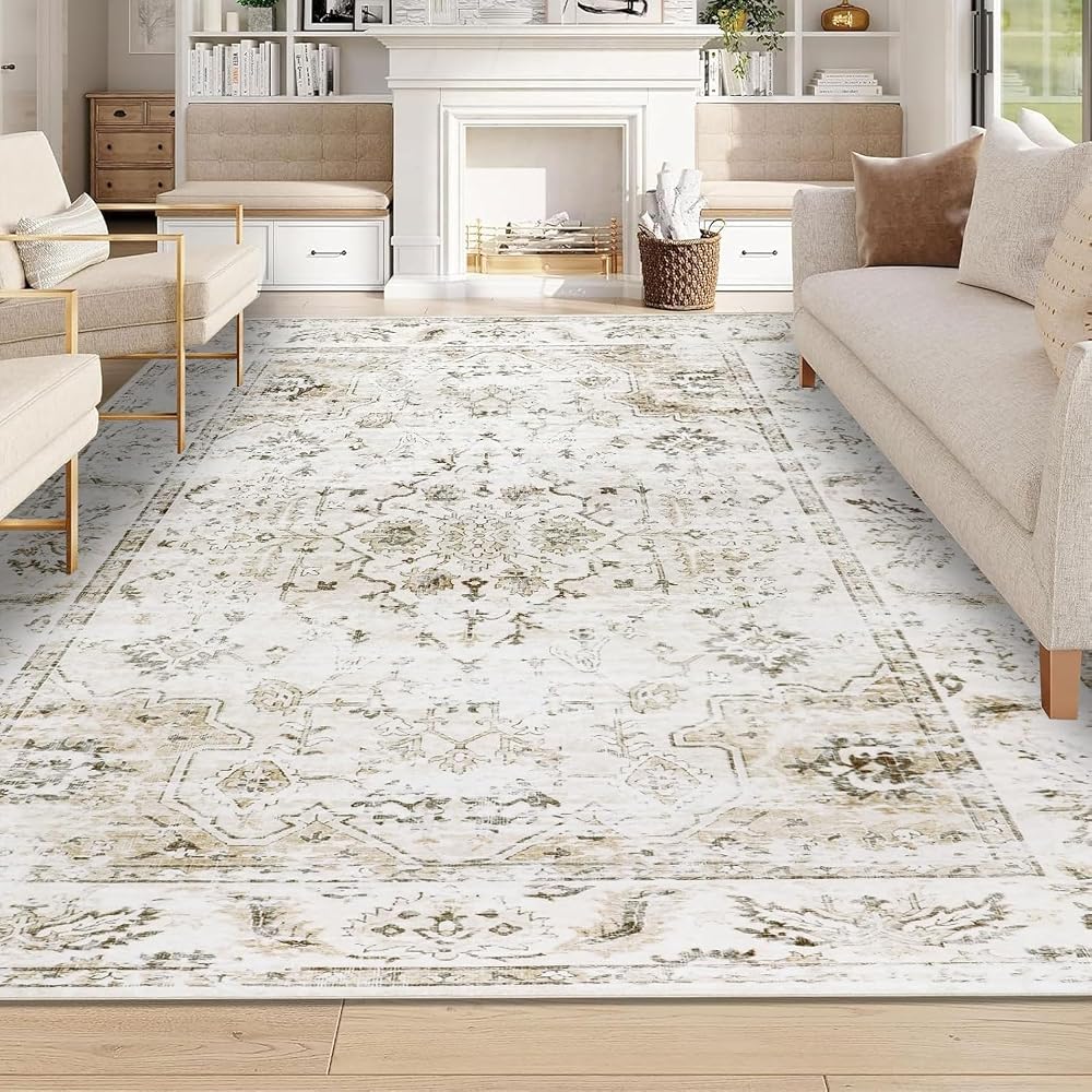 Alfombra de salón para dormitorio Beige