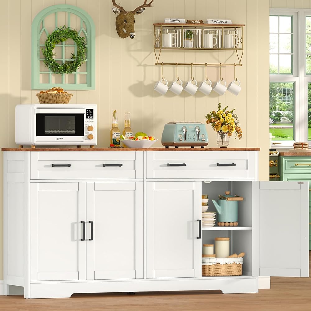 Aparador de cocina con encimera Blanco