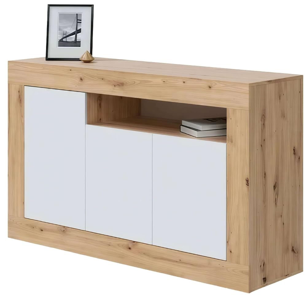 Aparador buffet Blanco Artik y Roble