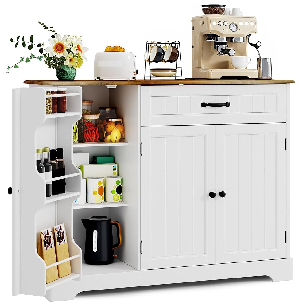 Aparador de cocina con cajón Blanco