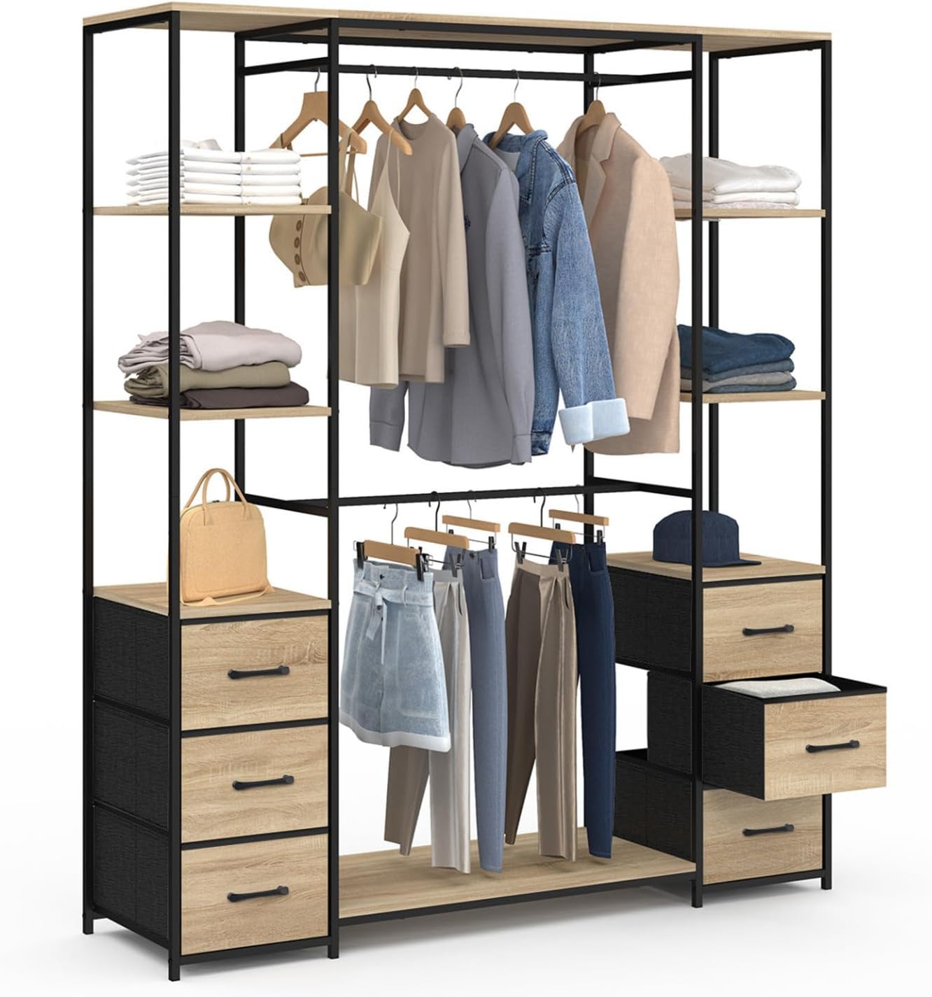 Vestidor doble columna Negro