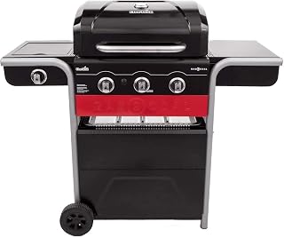 Barbacoa Híbrida Gas2Coal 330 para Gas y Carbón | Cambio a carbón en 60 s, Calor uniforme, Quemador lateral, Parrillas de hierro fundido, Termómetro en tapa, Rejilla superior