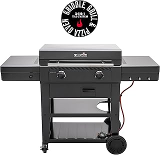 Barbacoa Gas Versa-Tile 3 en 1: Plancha, Parrilla y Horno Pizza | Plancha cerámica 70 x 50 cm, Superficies intercambiables, Parrilla hierro fundido, 2 zonas, Bandeja extraíble