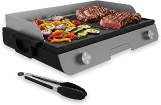 Barbacoa Eléctrica Perfectroast 3000 Inox Max. 3000 W, Superficie de cocina 30 x 50 cm, 2 Áreas de Cocción, Revestimiento Antiadherente, Metálico