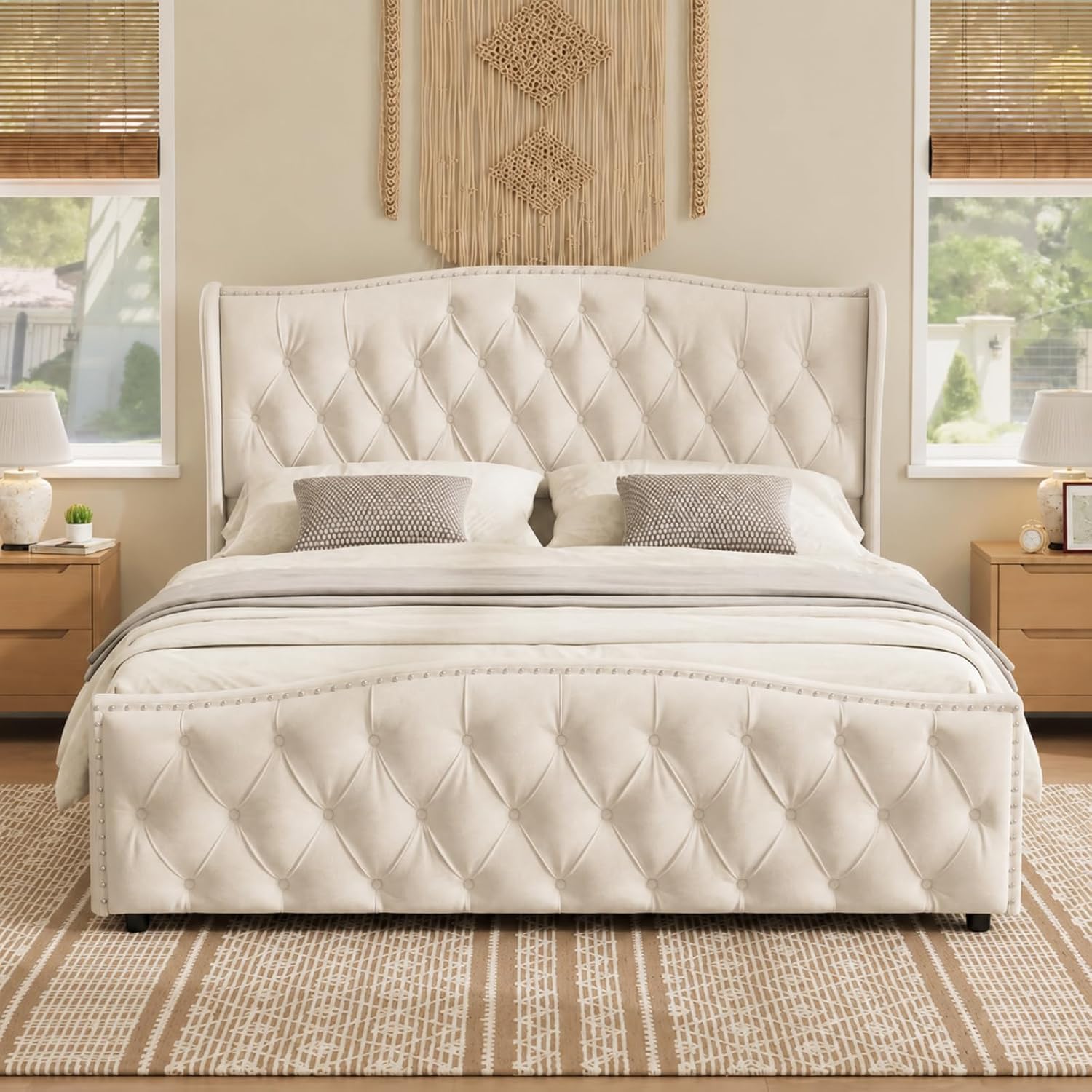 Cama con almacenaje hidráulico