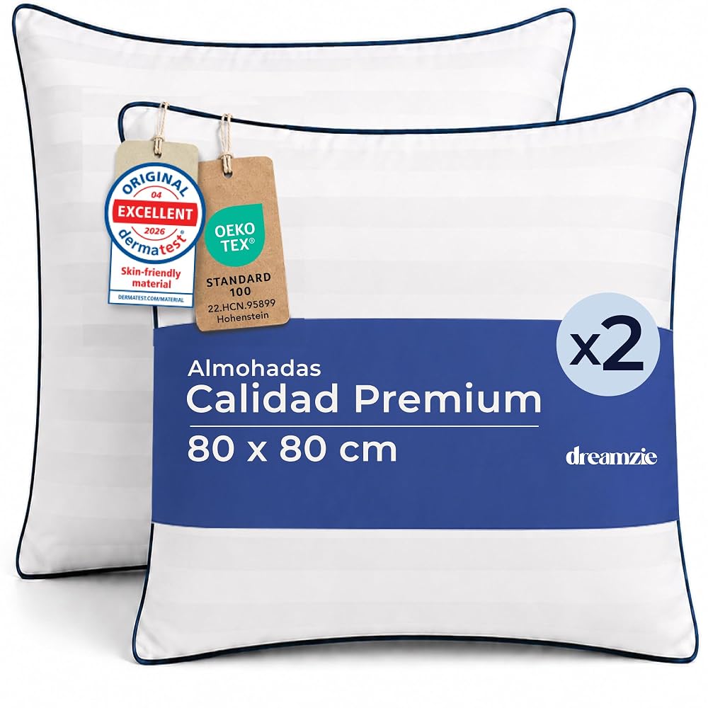 Almohada 80x80 cm pack de 2