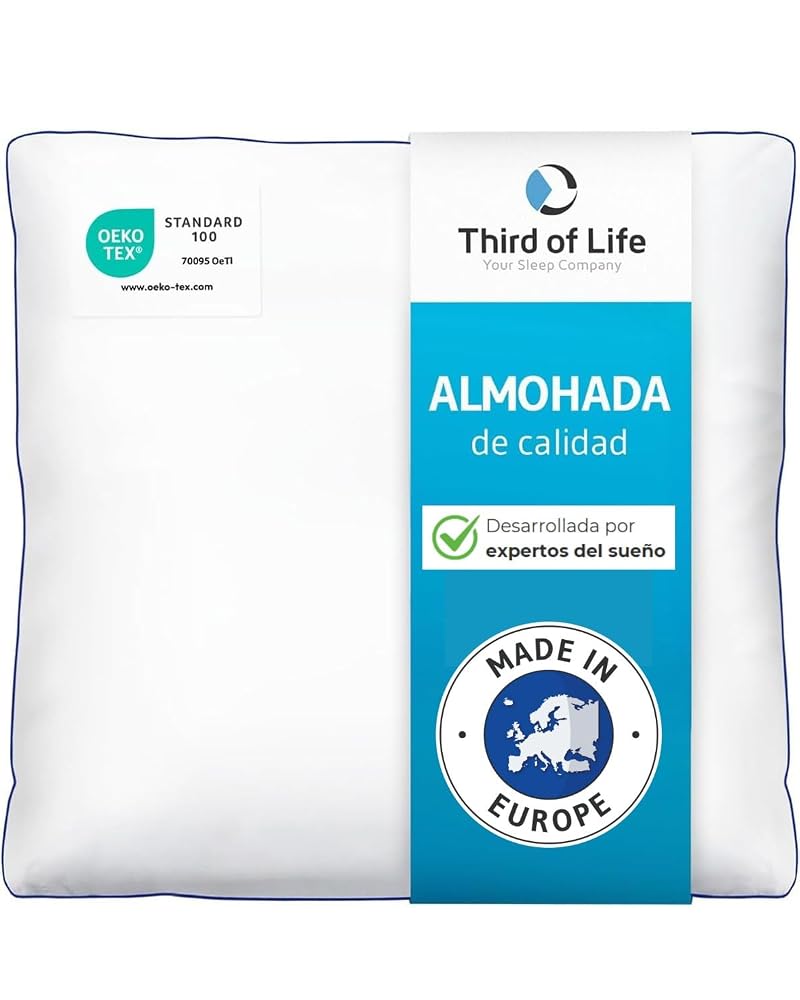 Almohada 80x80 cm para dormir