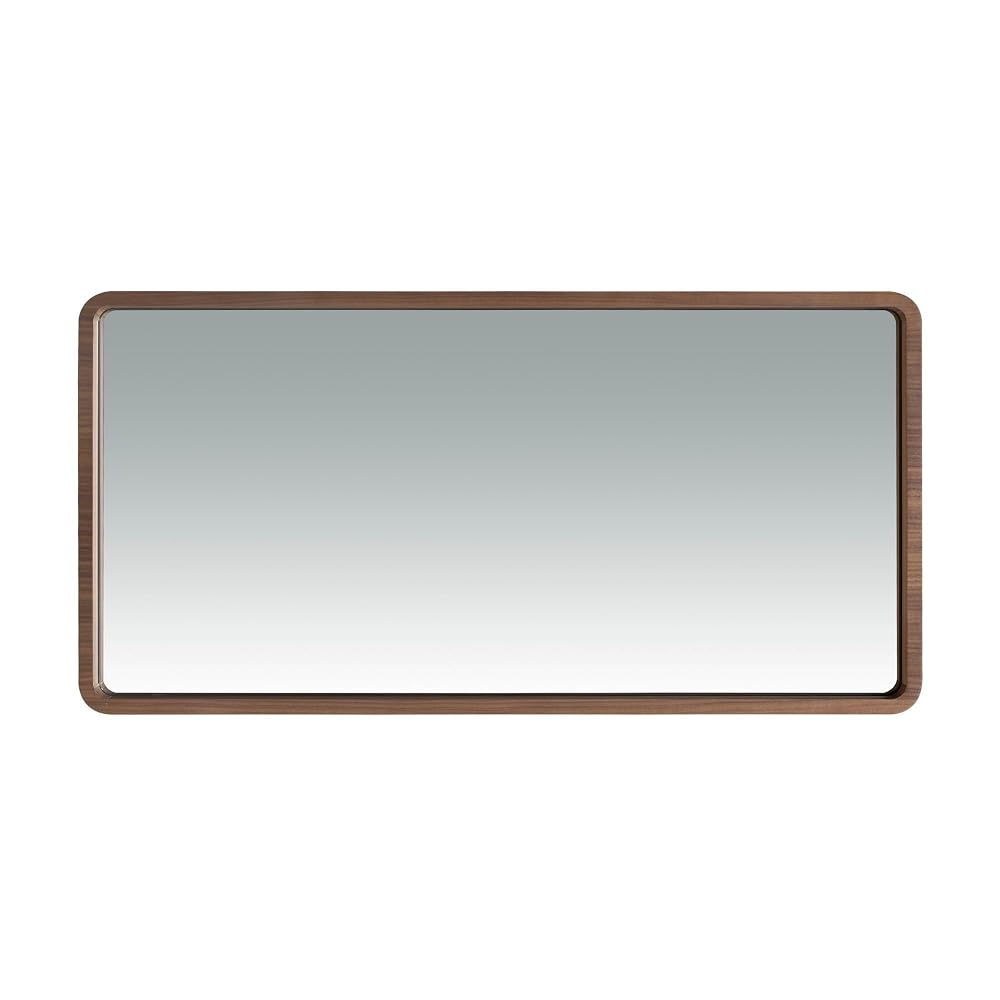 Espejo de pared rectangular Nogal