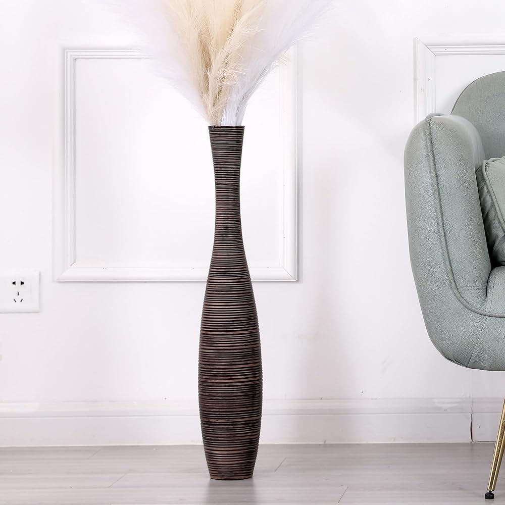 Jarrón decorativo 65 cm Marrón