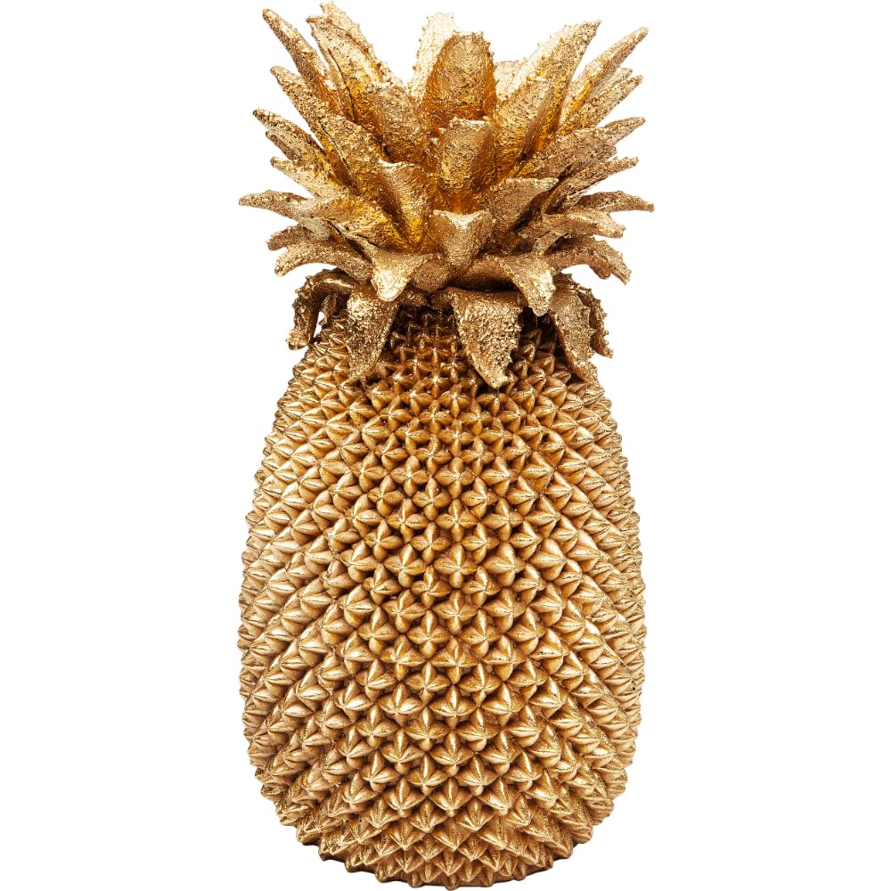 Jarrón decorativo diseño piña Dorado
