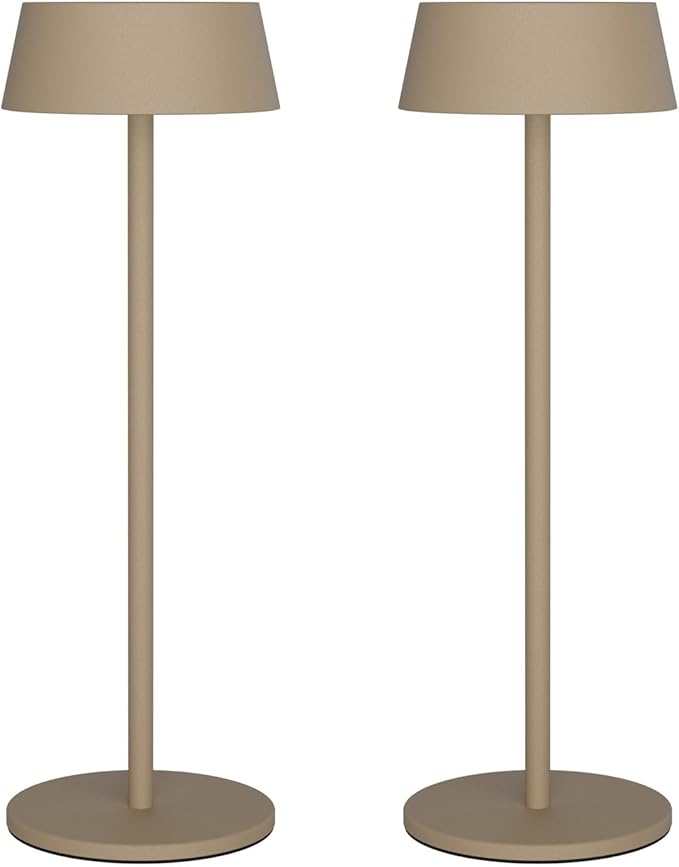 Lámpara de mesa recargable Caqui