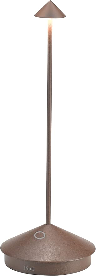 Lámpara de mesa recargable Corten