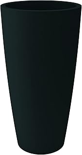 Maceta Alto Style de 38 x 85 cm de Altura, Interior Exterior, bajo Recipiente extraíble (38 x 85 cm, Antracita)