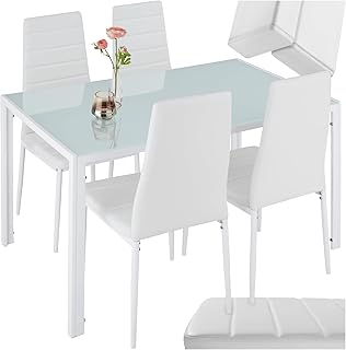 Conjunto de mesa y sillas de cocina Blanco