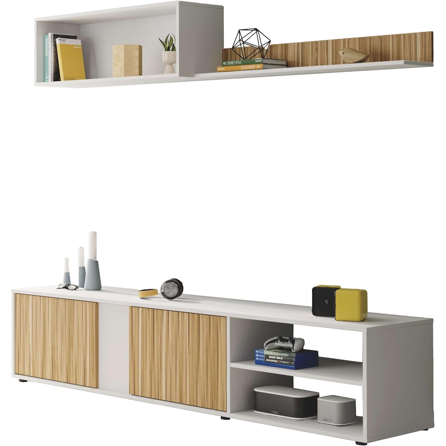 Mueble TV reversible Blanco