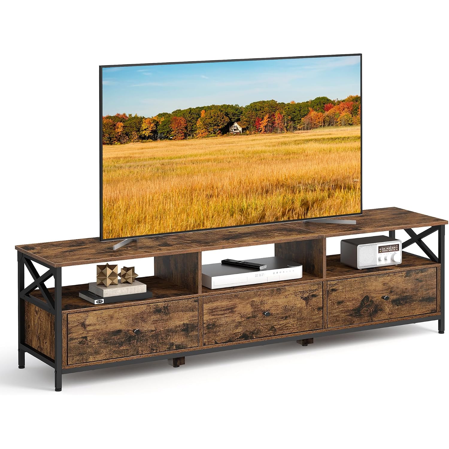 Mueble TV con cajones Marrón