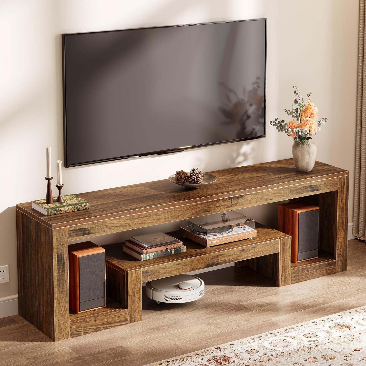 Mueble TV abierto Marrón