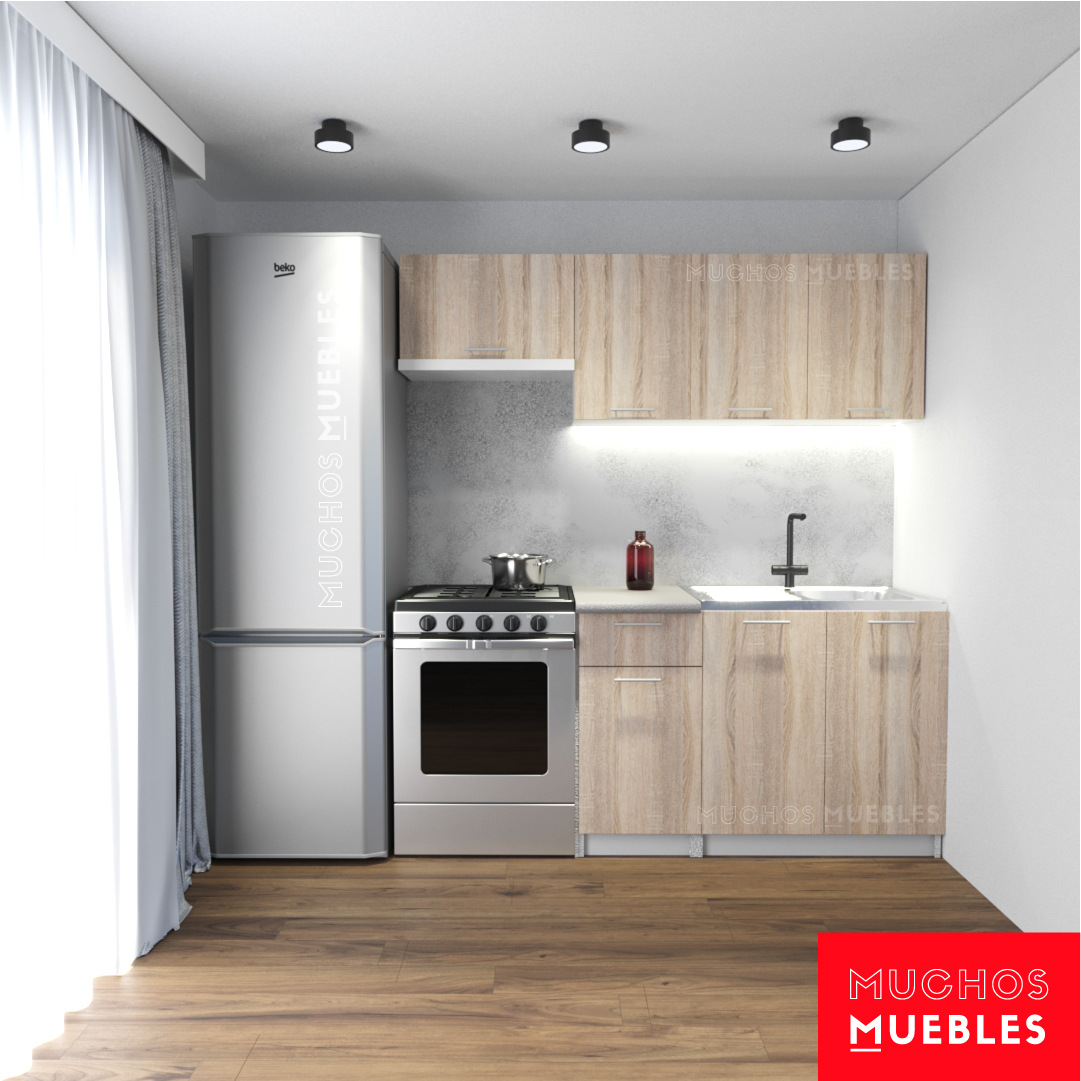 Cocina modular Sonoma Claro 180 cm