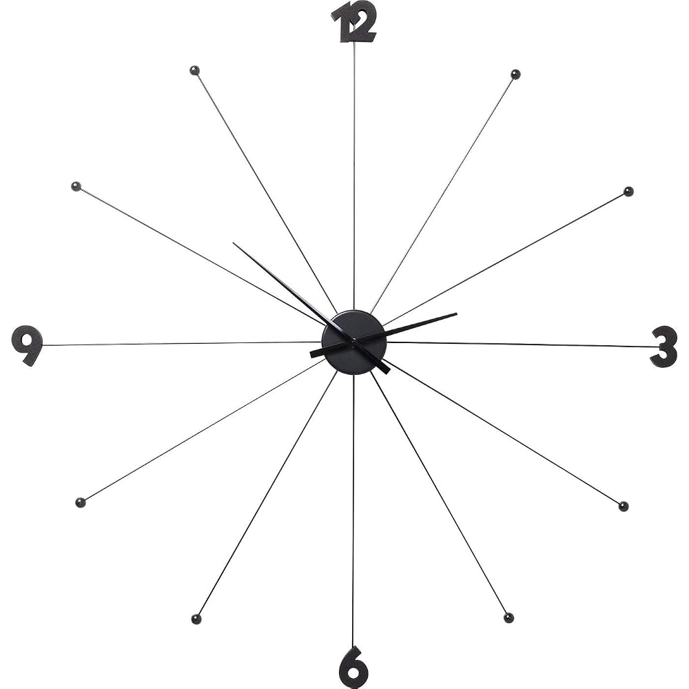 Reloj de pared Umbrella 100 cm Negro