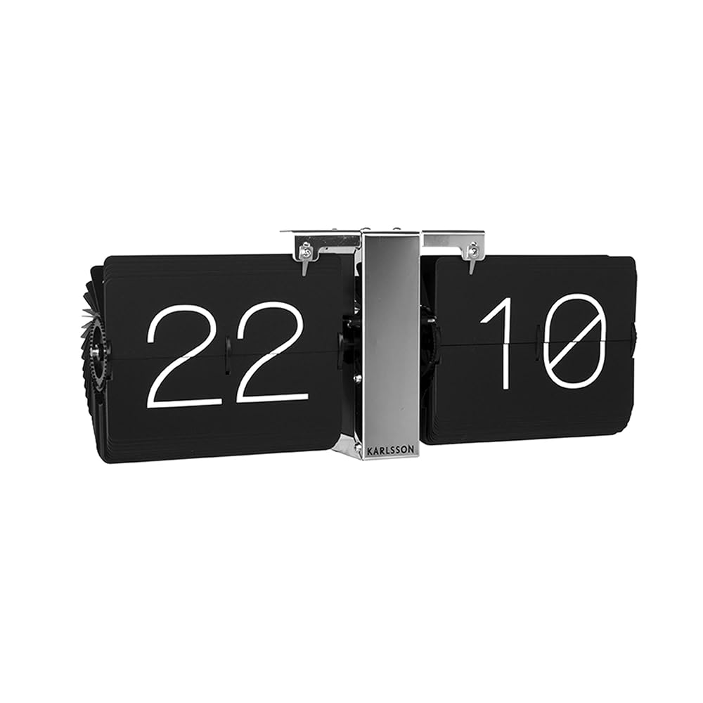 Reloj de pared 36 cm Metal Negro