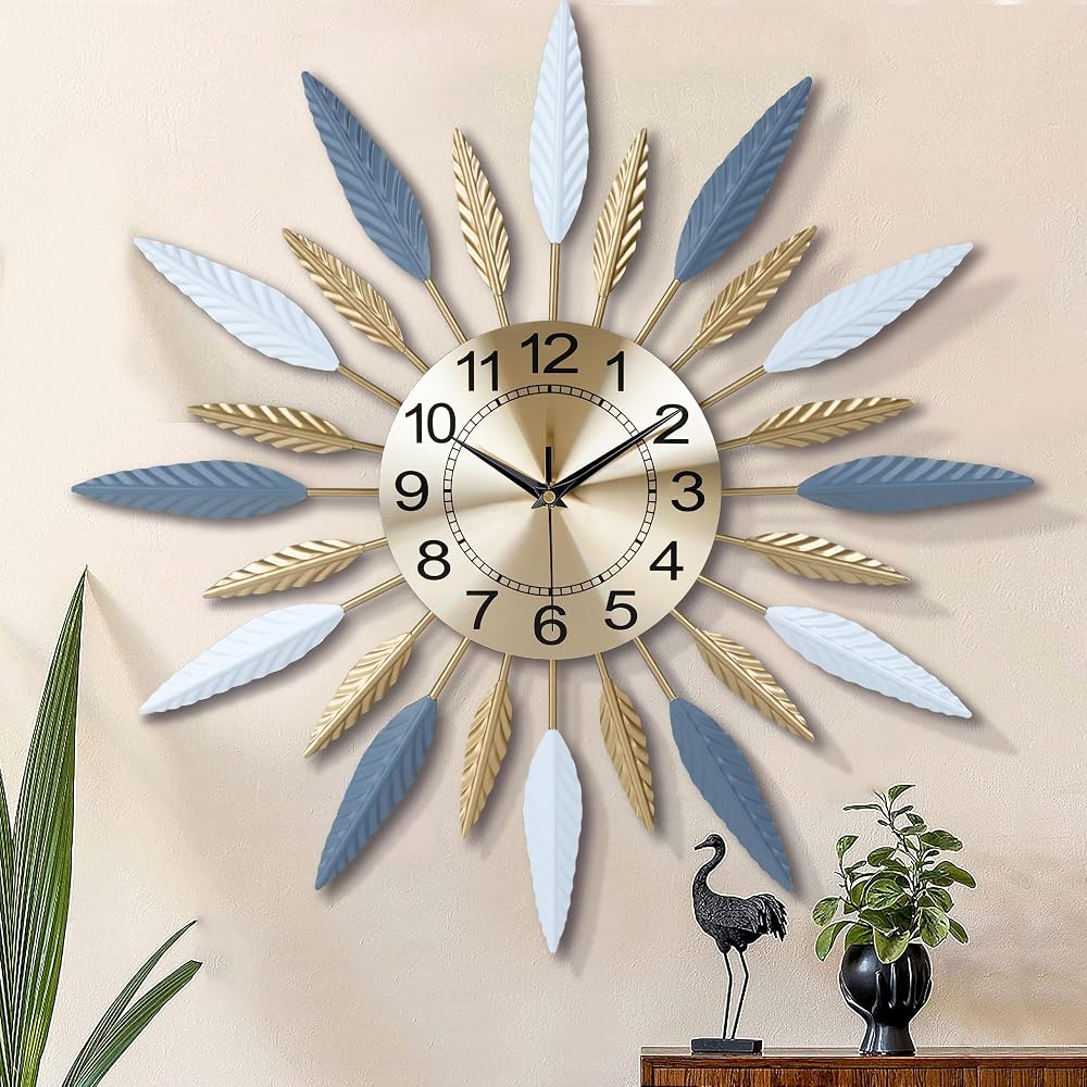 Reloj de pared 56 cm Dorado