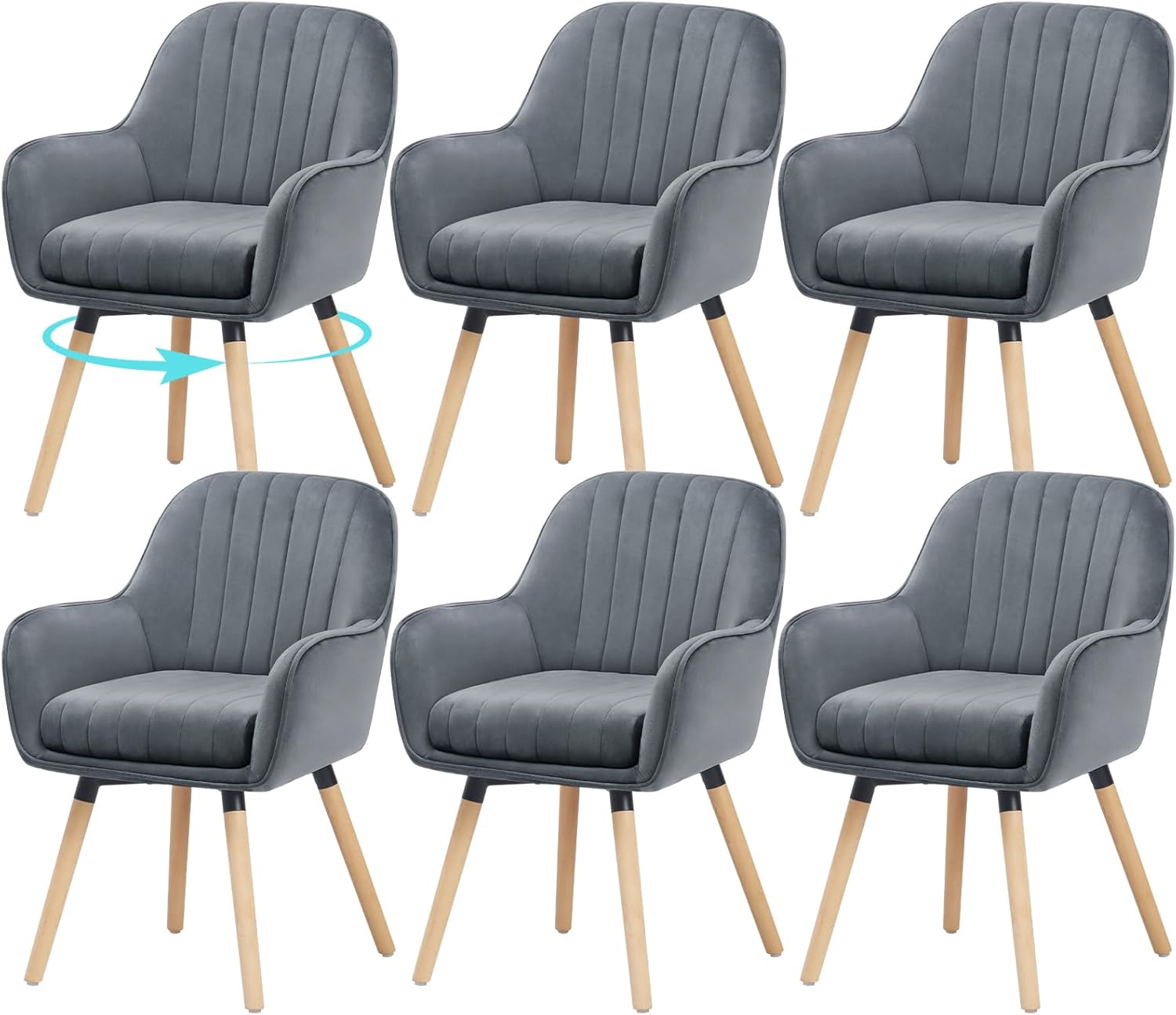 Sillas giratorias Gris