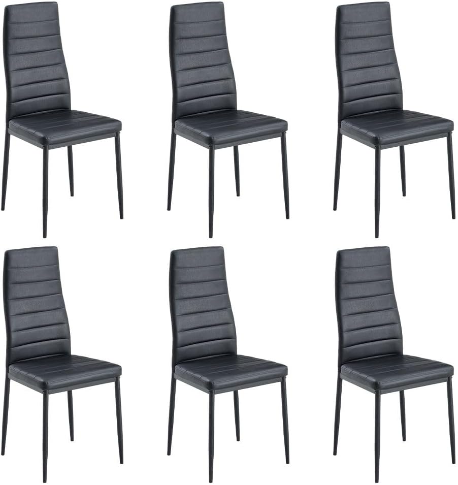 Sillas de comedor Negro