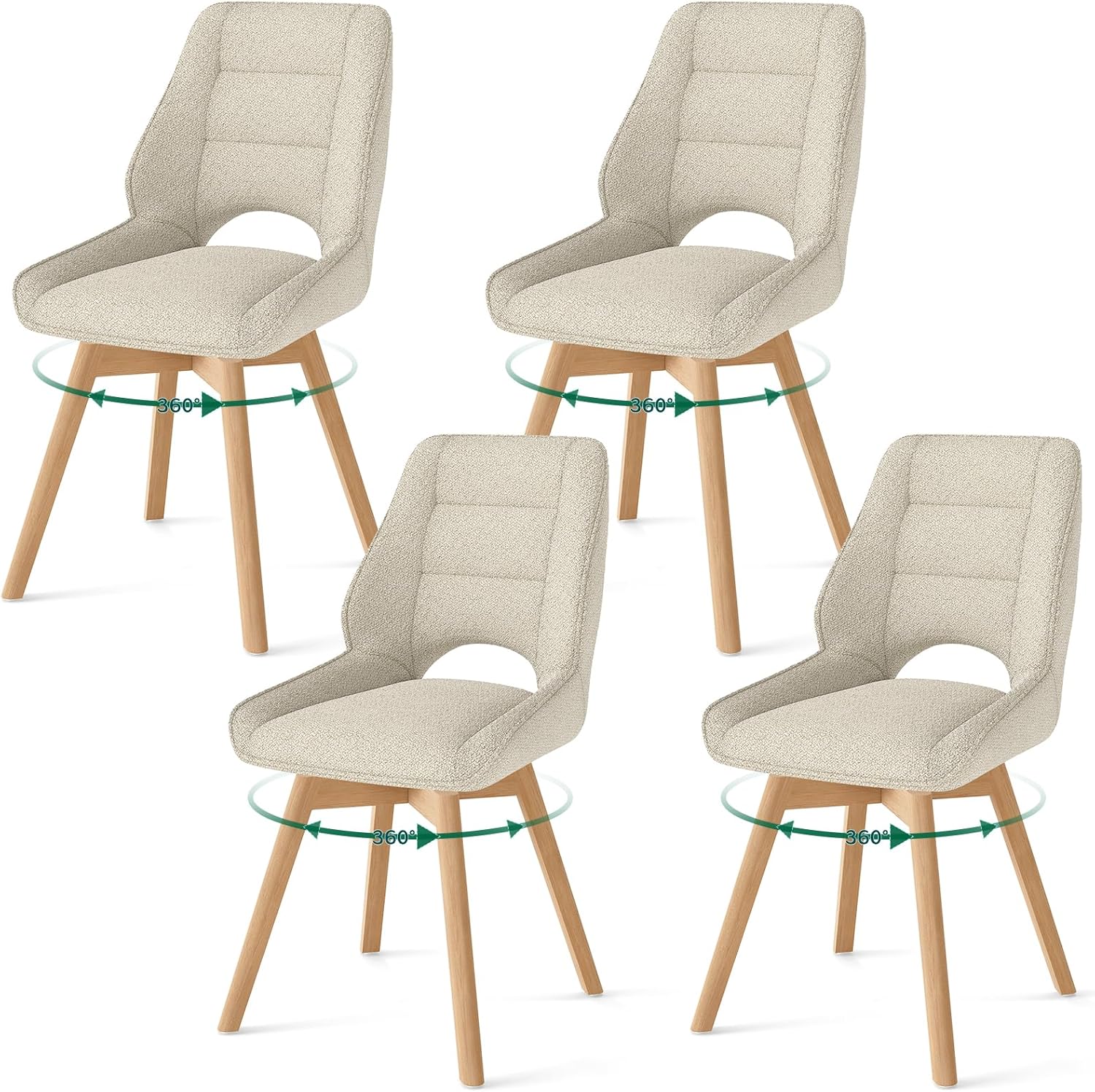 Sillas de comedor Caqui