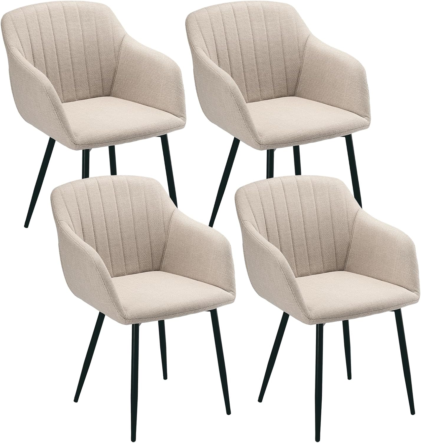 Sillas con reposabrazos Beige