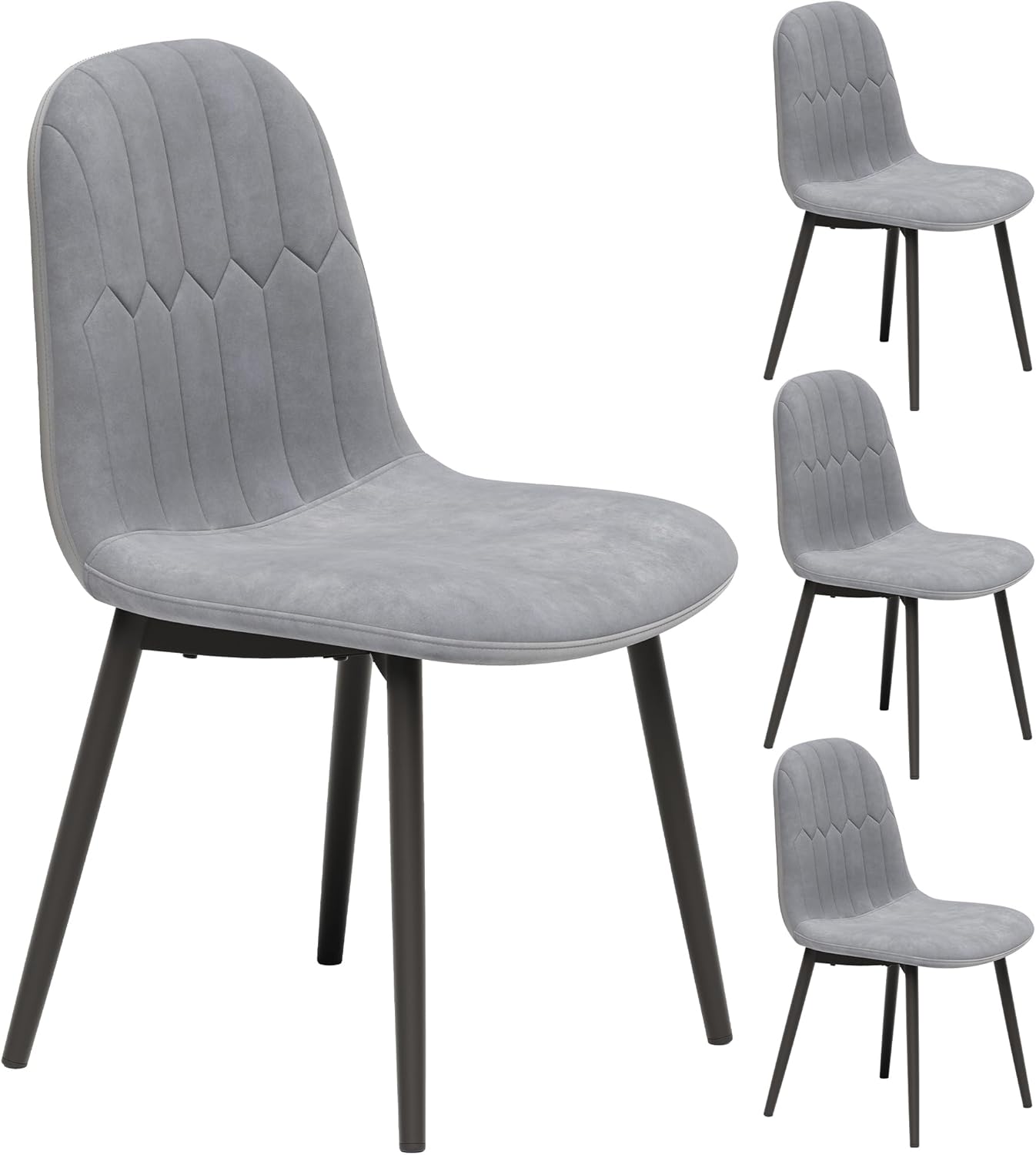 Sillas de comedor Gris