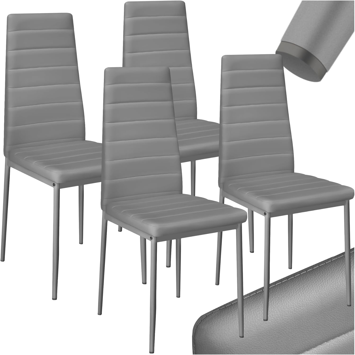 Sillas de comedor Gris