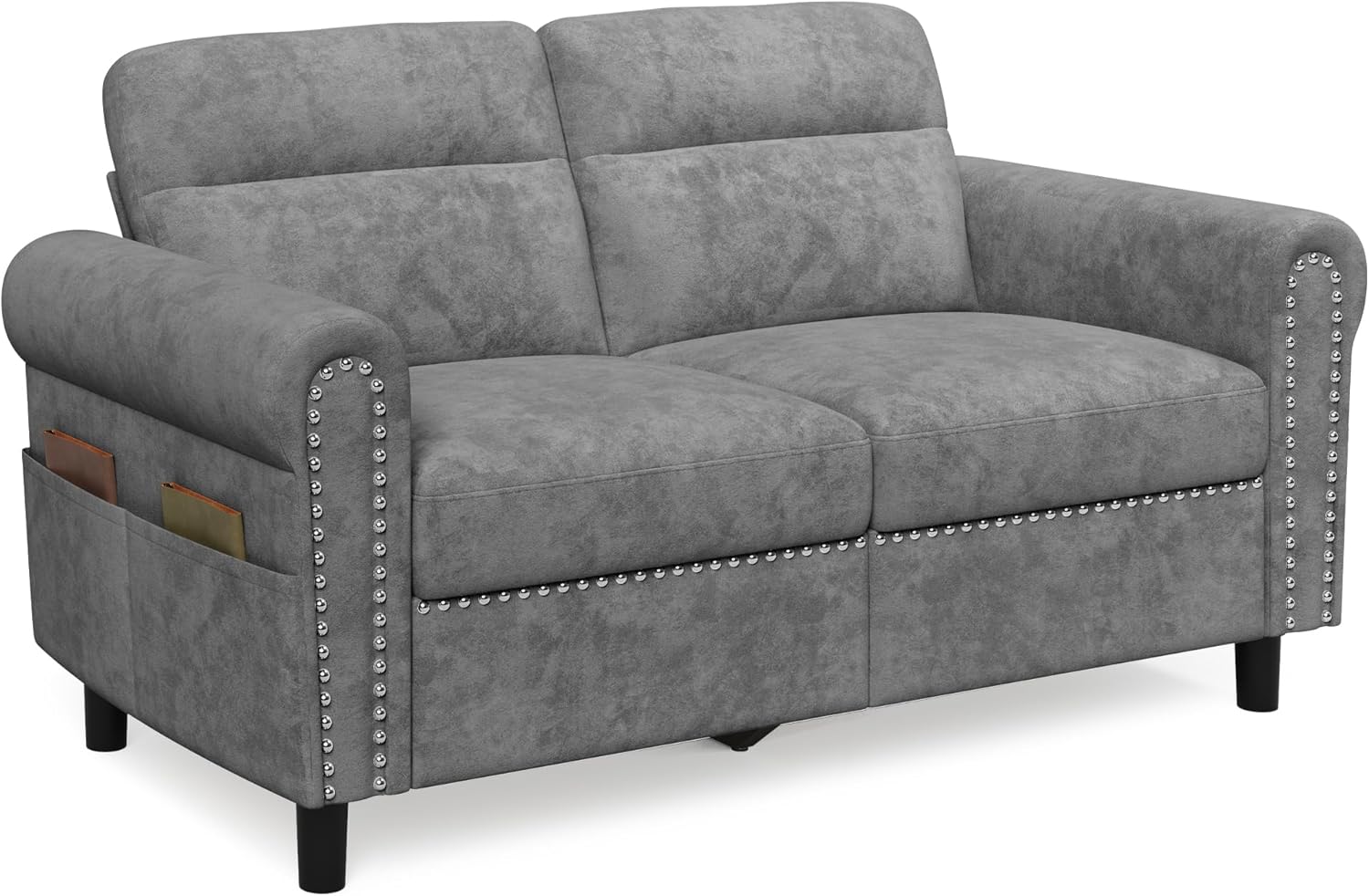 Sofá loveseat 2 plazas Gris Oscuro