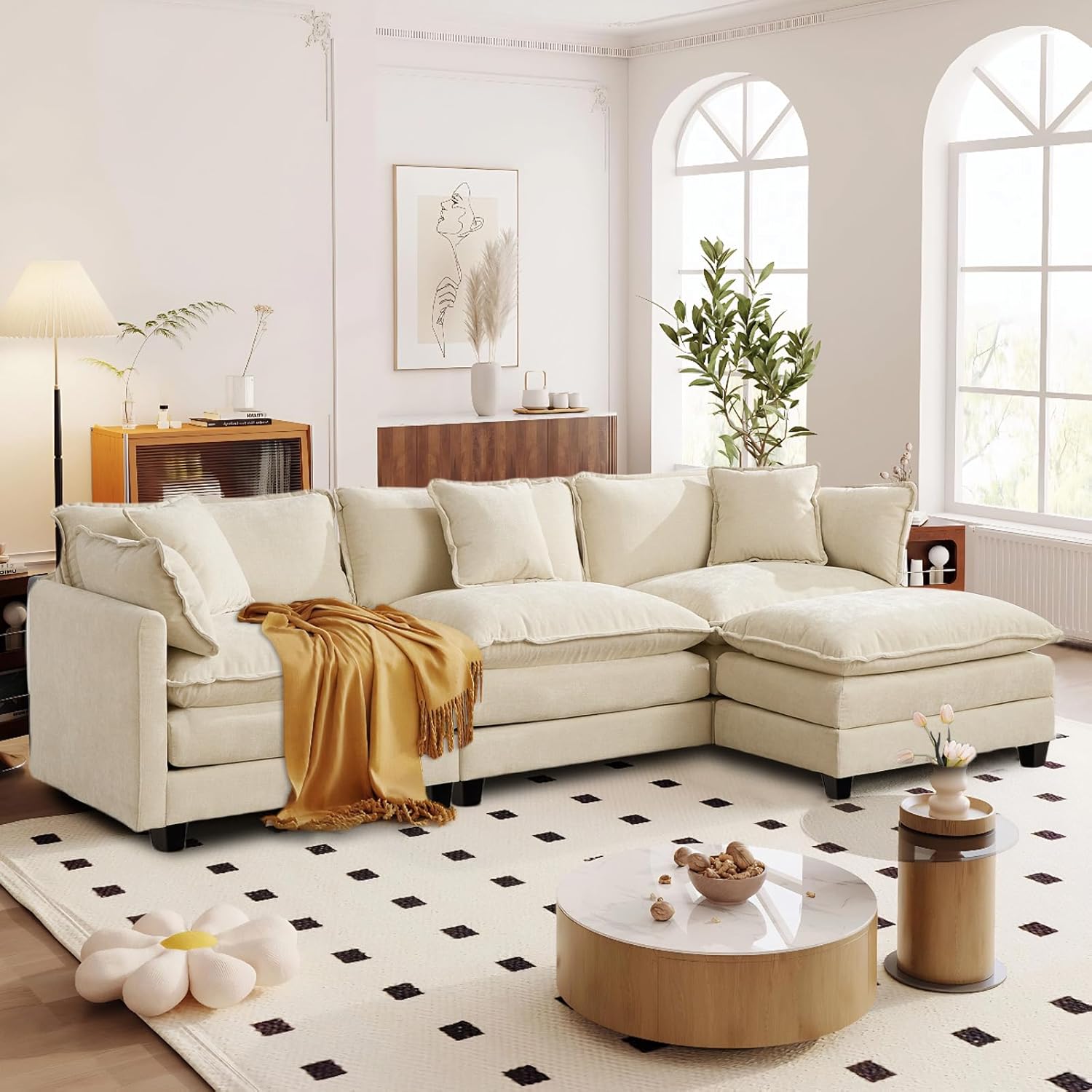 Sofá modular en L Beige