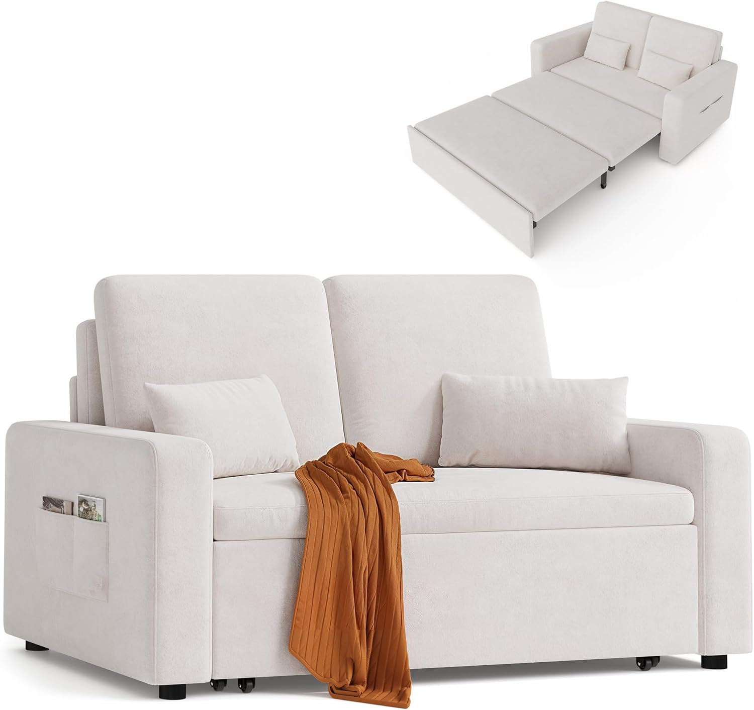 Sofá cama 2 plazas Beige