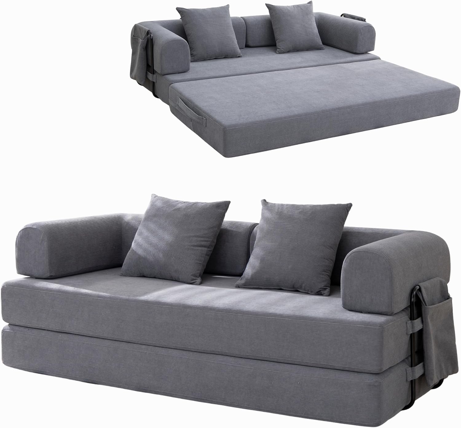 Sofá cama 3 plazas Gris Oscuro